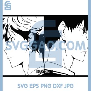 Hinata And Kageyama Anime Svg, Haikyuu Volleyball Team Svg