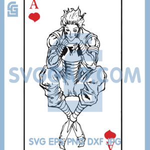 Hisoka A card Svg, Anime A card Svg, Anime Design A card Svg