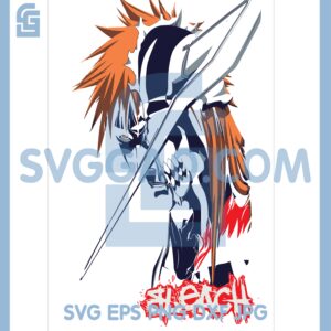 Ichigo Vasto Lorde Svg, Bleach Anime Svg, Anime Gift Svg